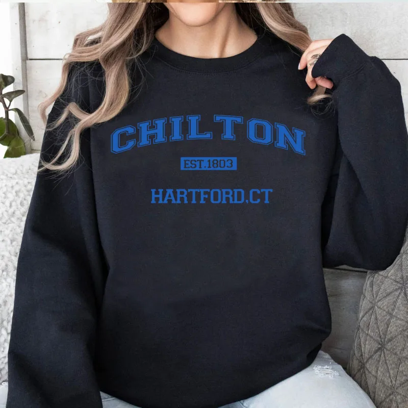 Chilton School Sweatshirt Women Gilmore-Girl Crewneck Sweatshirts Stars Hollow Hoodies Harajuku Pullover Long Sleeve Clothes