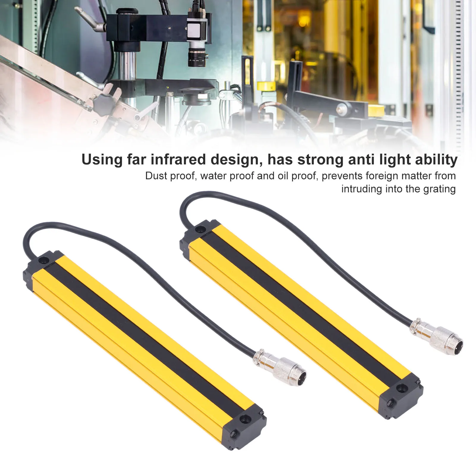 BEM0820‑C‑140NB 20MM เซ็นเซอร์ม่านแสงนิรภัย แผงกั้นแสงอินฟราเรด เซ็นเซอร์แผงกั้นแสงนิรภัย