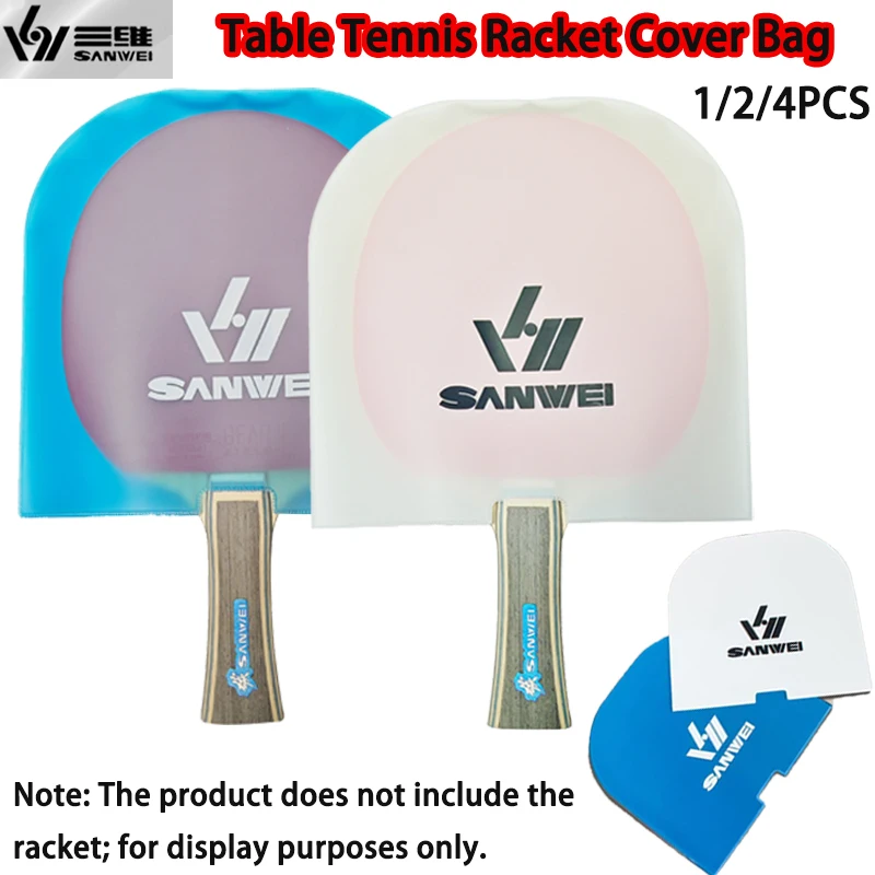 

SANWEI чехол для ракетки для настольного тенниса, материал ТПУ, защита от пыли и окисления, водонепроницаемая защитная сумка для весла для пинг-понга, 1/2/4 шт.