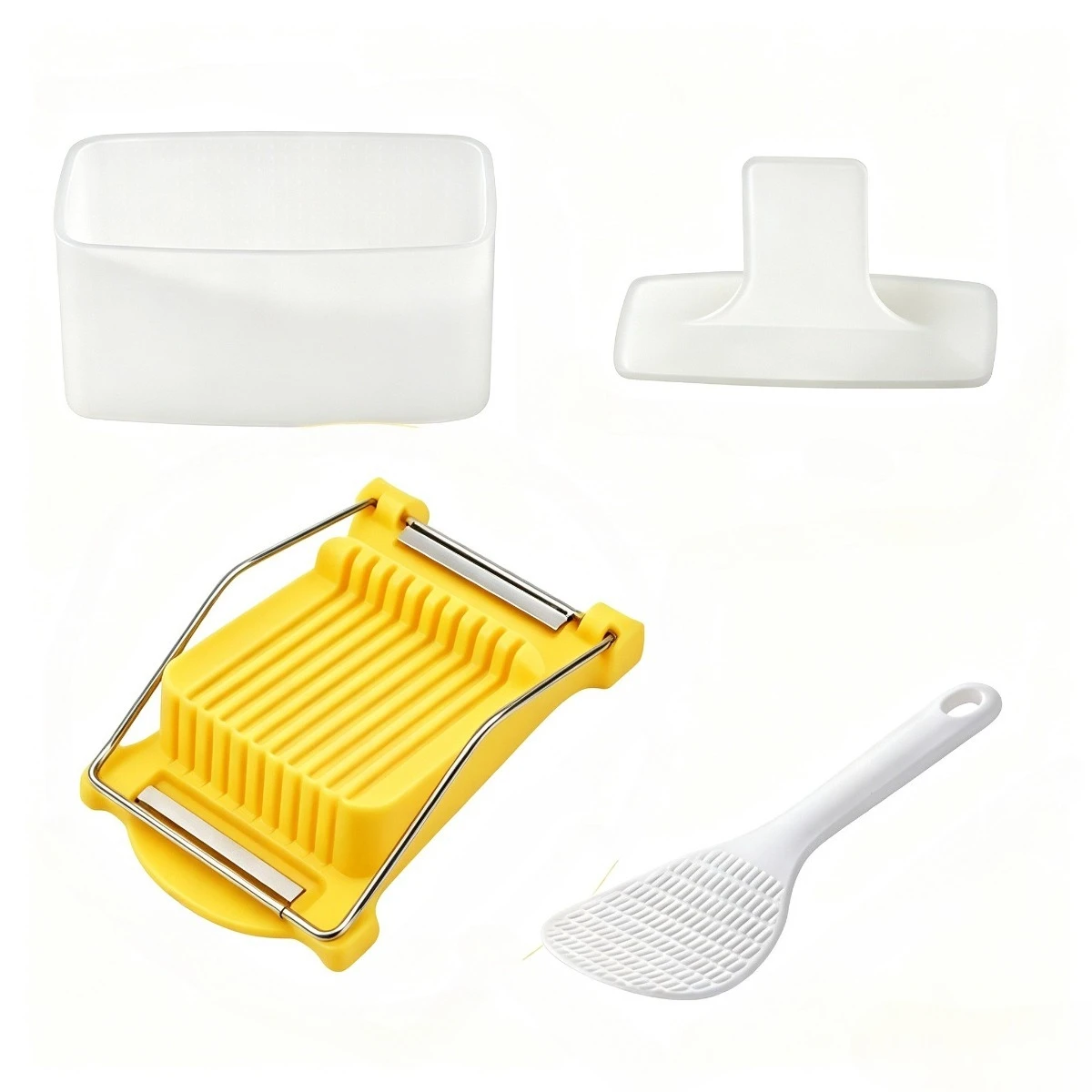 Cortador de carne de alambre de acero inoxidable, herramienta de cocina práctica para carne enlatada, spam, queso, huevos, sin BPA, duradero, utensilios de cocina