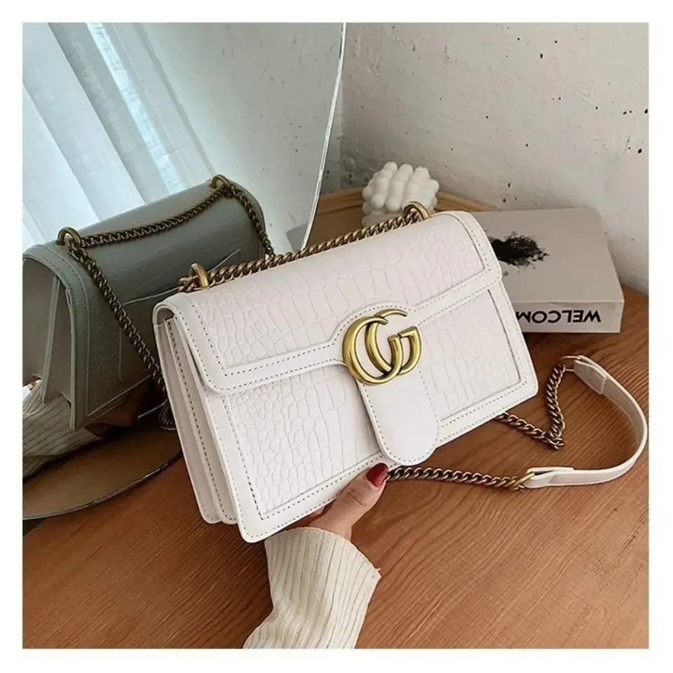 2026 New High-End Underarm Bag for Women - Fashion Trend with Embossed Chains - Versatile Single Shoulder Bag or Crossbody Bag view 5
