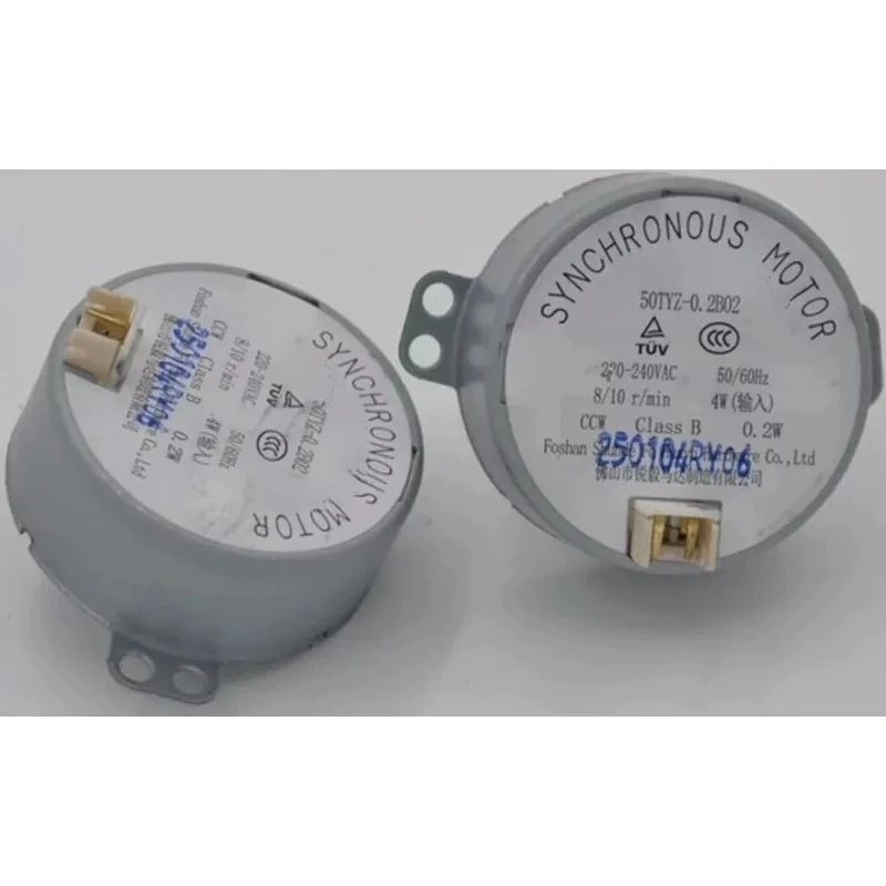 1PCS for Heater Claw Pole Permanent Magnet Synchronous Motor 50TYZ-0.2B02 220V-240VAC 8/10 R/min Parts