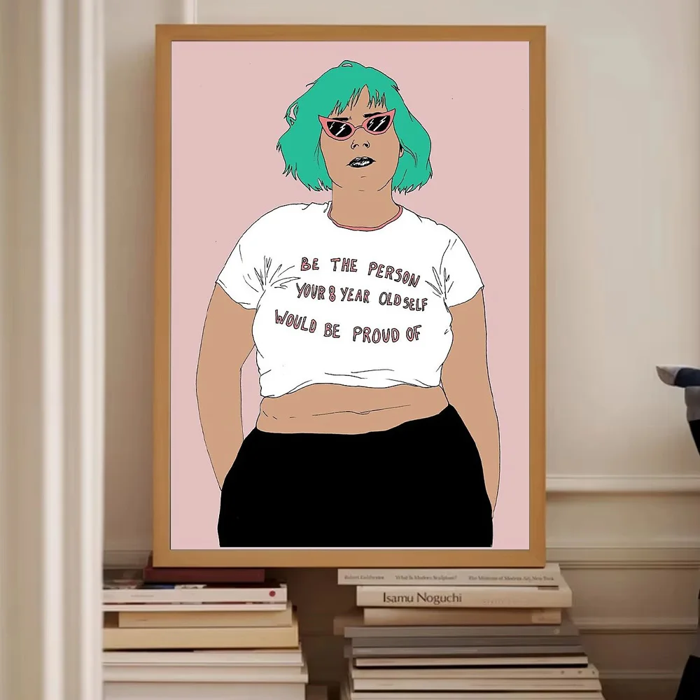 خمر الجمالية قماش جدار الفن فتاة صورة غرفة ديكور العصرية ديكور المنزل فن البوب الحديثة جدار ديكور هدية لجدارها الفريدة #2