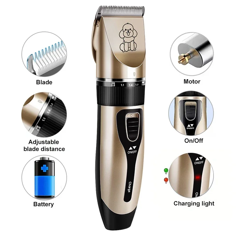 Portable Pet Hair Remover Chipper Grooming Electric Waterproof Shaver Multi-Functional Cat Dog Hair Trimmer Dogs clippers Dog