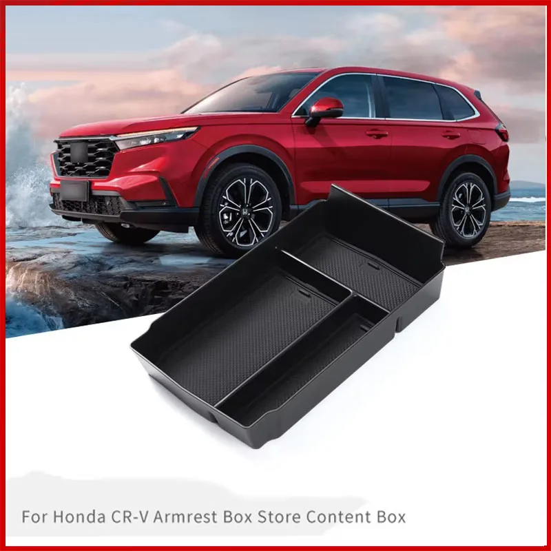 

For Honda CRV 2023 2024 2025 ABS Center Armrest Storage Box Container Stowing Glove Box Car Accessories