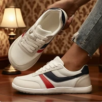 Women's Sneakers Barefoot Casual Wide Last Fashionable Canvas Flat Board Shoe 2025 New Wide Toe Breathable Mesh Running Shoes - Image 4