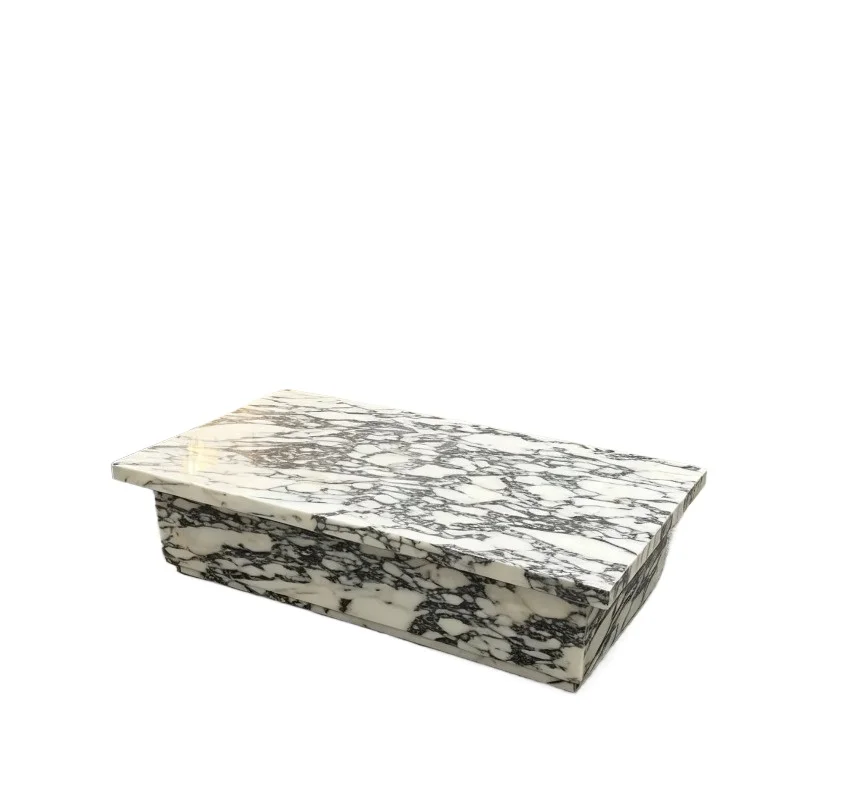Natural marble side table, stone center side table, luxury stone coffee table, living room