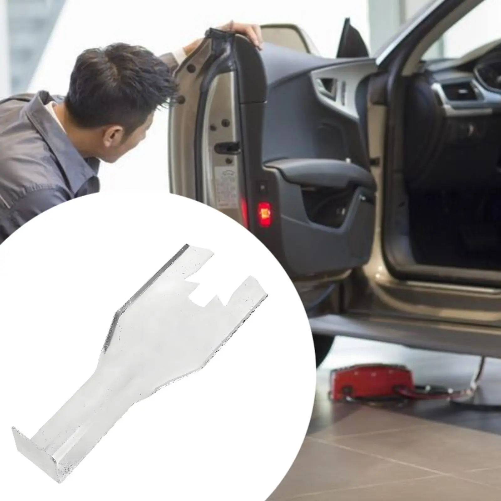 

Car Inside Door Panel Removal Crank Retainer Clip Sturdy Window Frame Car Disassembly Tool for Interior Trim