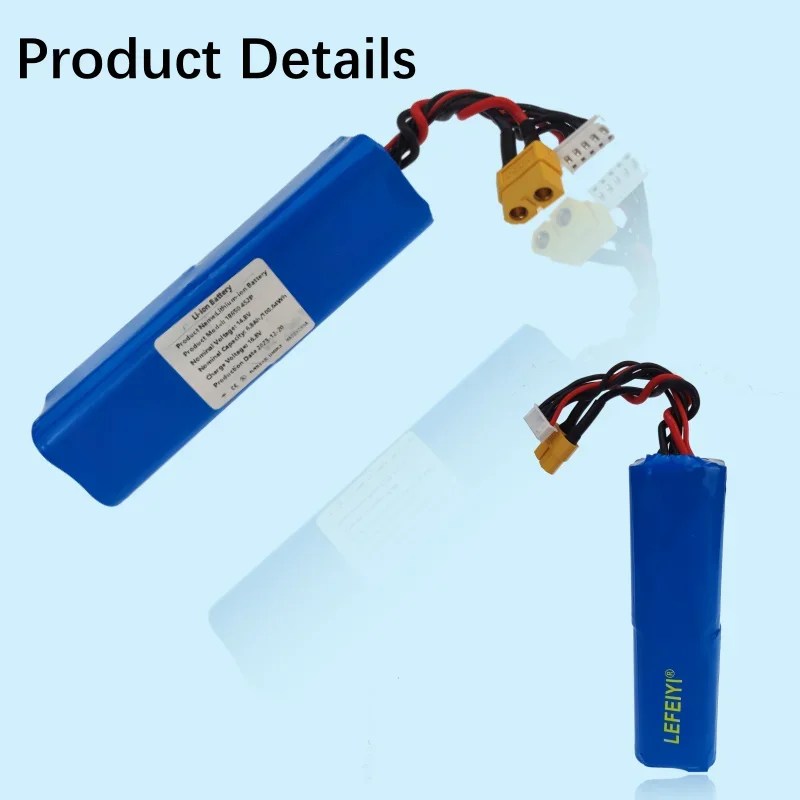 Li-ion Battery 14.8V 6.8Ah 4S2P High Capacity UAV Rechargeable for Various RC Airplane Drone Quadrotor XH2.54-5P XT60