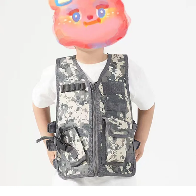 Children Adult Tactical Vest Hunting Airsoft  CS Game Jacket Camouflage Military Training Combat Vests Cosplay Sniper Waistcoat image 3