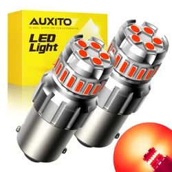 AUXITO 1156 BA15S P21W Red LED 1157 BAY15D P21/5W 7507 LED Bulbs Super Bright White DRL Car Parking Brake Lights Reverse Lamp