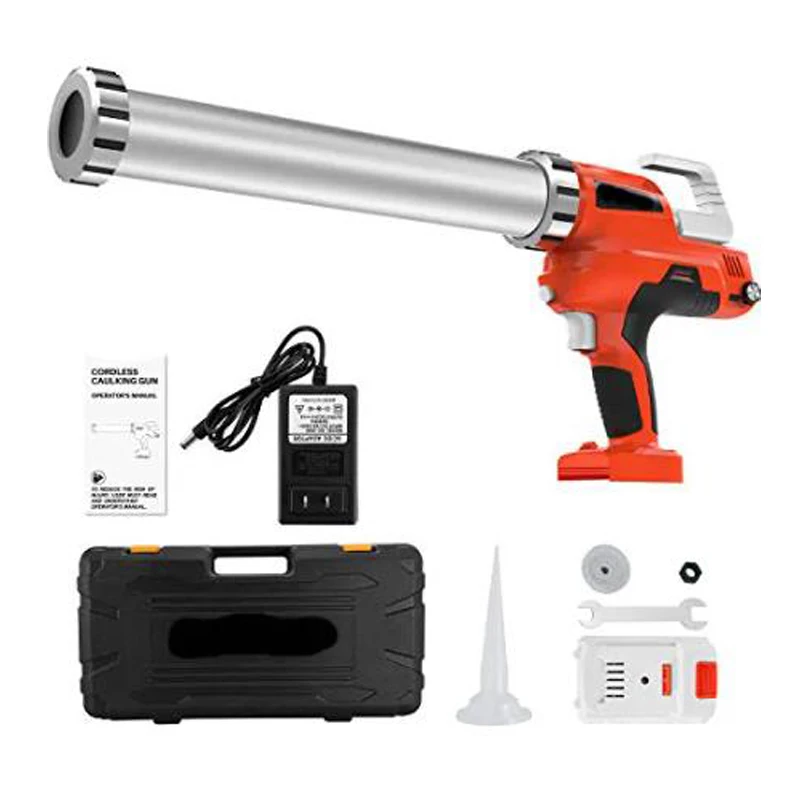 

20V Electric Caulking Gun Holds 10 Ounce 20 Ounce 300ml 600ml With 2pcs Lithium