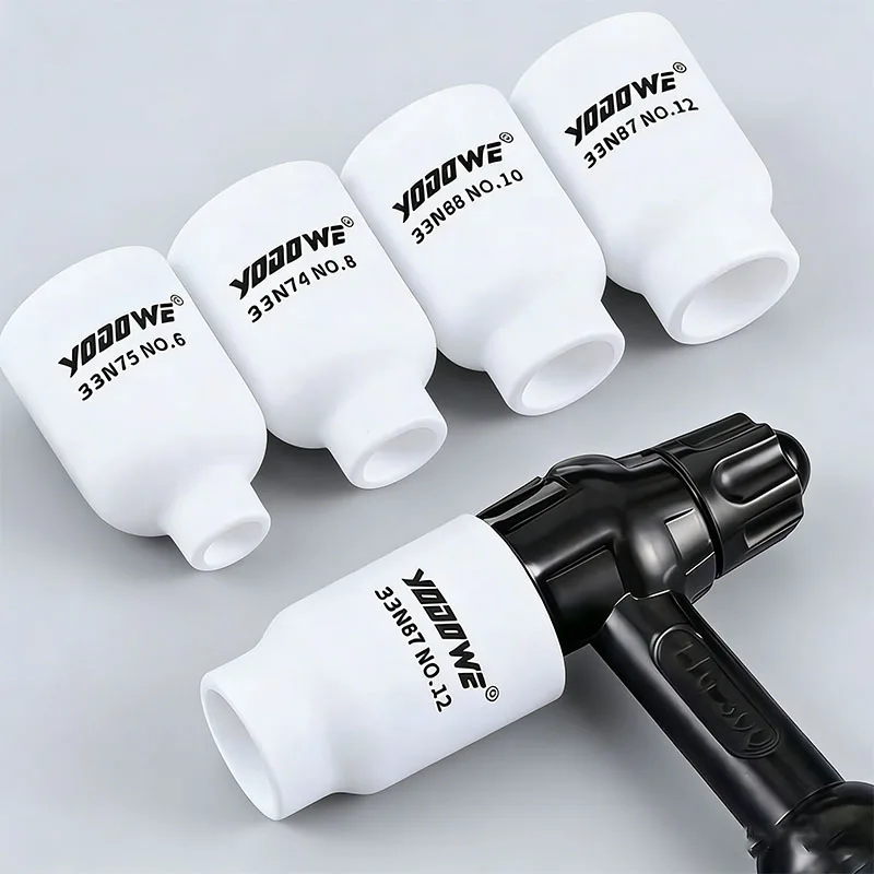 New Q300 argon arc welding gun ceramic nozzle accessories with filter screen connector fluid conducting ceramic nozzle