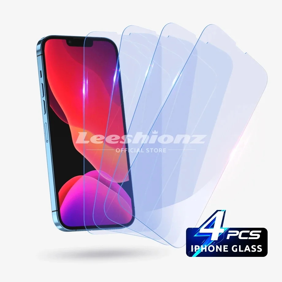 

For 16 15 14 13 12 11Pro X Xs Max 6 7 8Plus 5 4S SE20 22 Screen Protector iPhone, Tempered Glass HD 9H High Aluminum Transparent