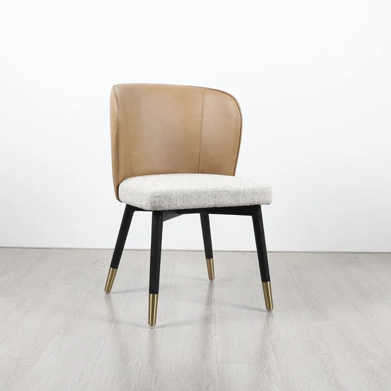 

luxury dining chair, restaurant hotel soft bag back chair, hotel casual coffee chair, bed and breakfast room book chair