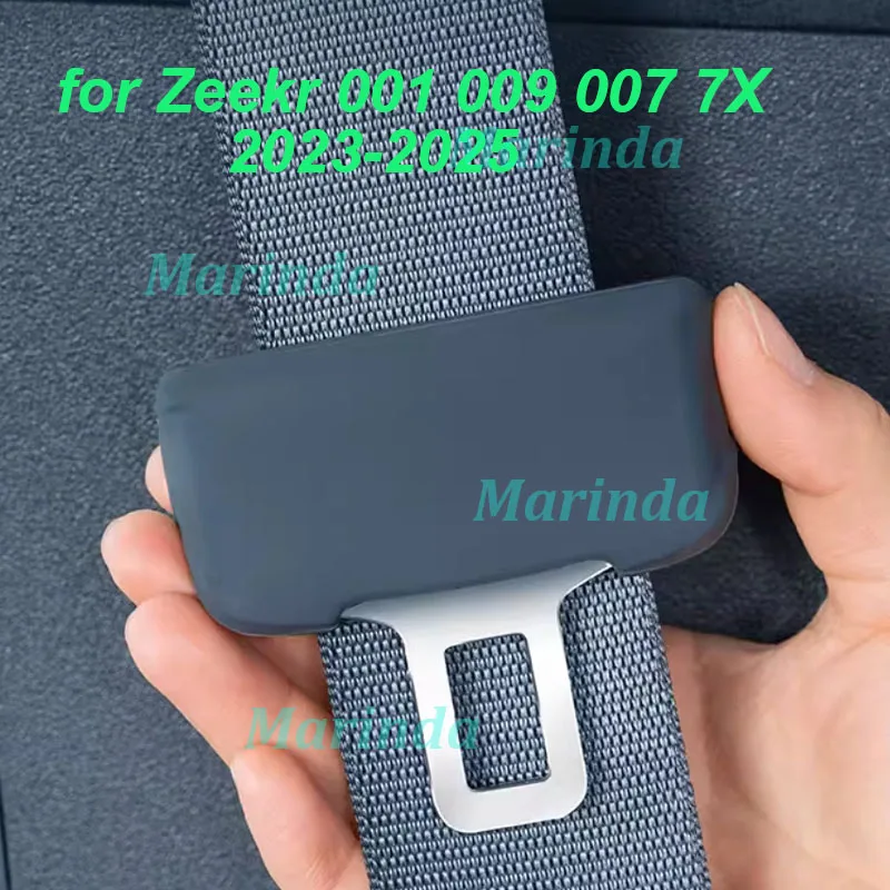 

Car Seat Safety Belt Silicone Cover for Zeekr 001 009 007 7X 2023-2025 Seat Belt Base Anti-slip Protector Interior Accessories