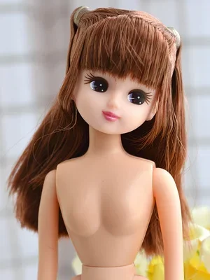 new arrival school Licca doll body with head girl toys with long hair #5