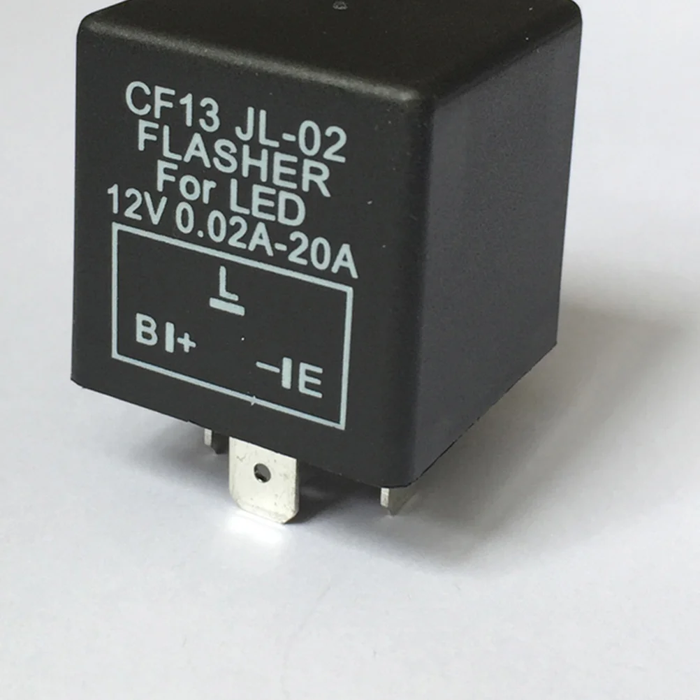 Car LED Flasher Relay for Turn Signal Indicator Blinking 3 Pin Unadjustable CF13 JL02 LED Flasher Relay