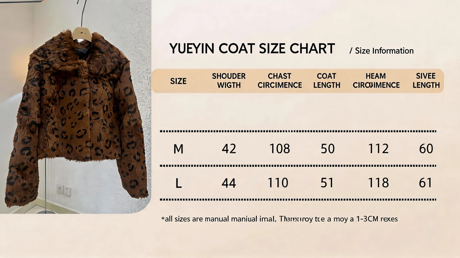 Luxuriöser Echtkaninchenfellmantel für Damen, Braun mit Leopardenmuster, Winter-Warmjacke aus Naturfell, Modischer Outdoor-Kurzmantel, Dick und Flauschig – Detail 2
