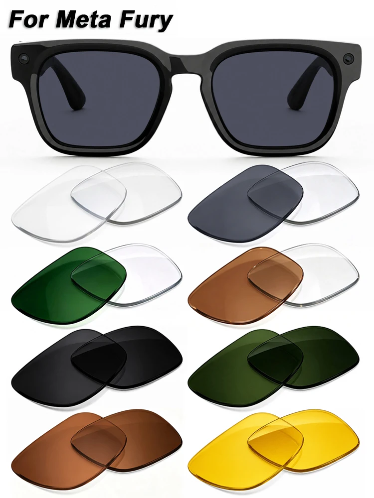 Soczewki zamiennikowe do okularów Meta Fury – soczewki antyrefleksyjne, fotochromowe i polaryzacyjne do okularów FURY 51 mm AI Smart Glasses. — zdjęcie produktu 7