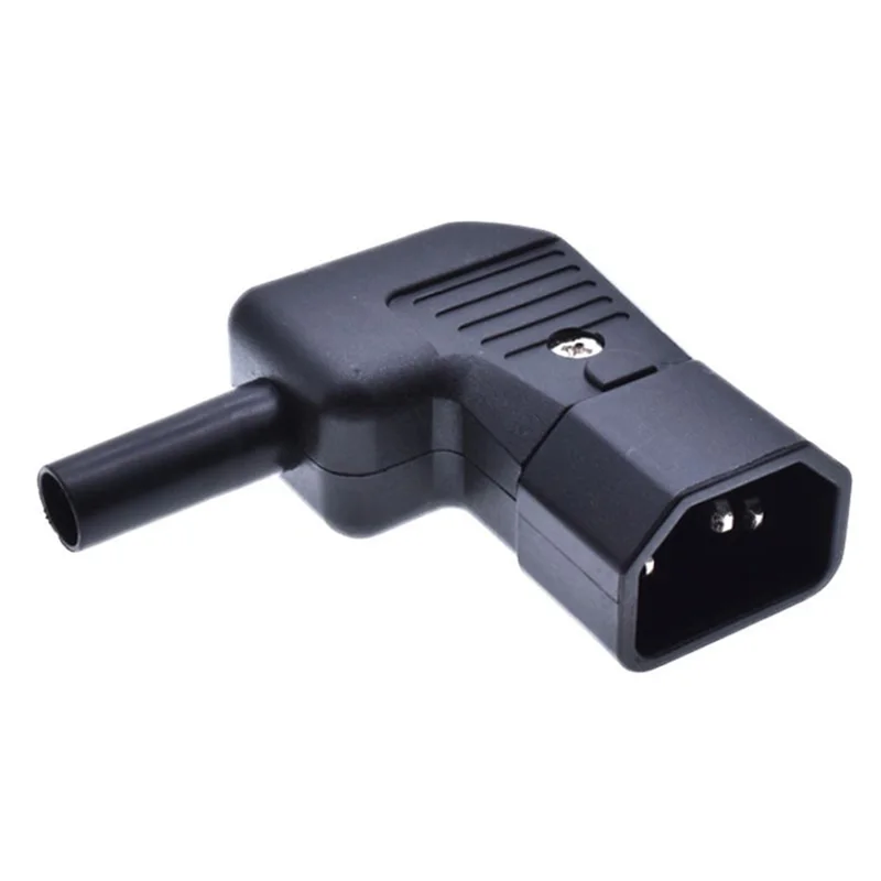 Black Copper 10A 250V IEC320-C13/C14 Rewirable UPS/PDU Cable, Male and Female AC Power Socket Plug
