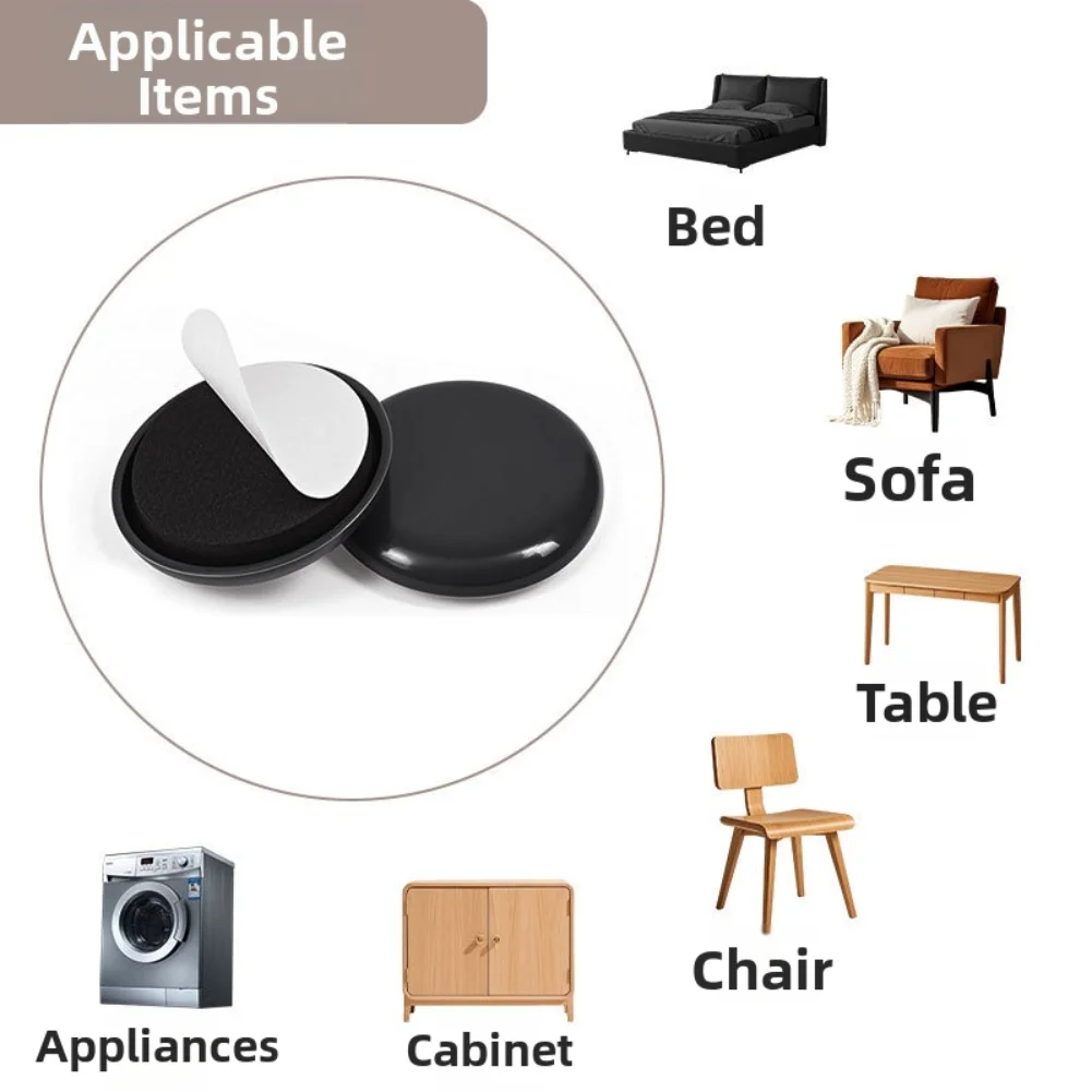 28pcs 22/28/32/38mm Self-Adhesive Furniture Pads Noise Reduction Pads Scratch-Resistant For Home Furniture