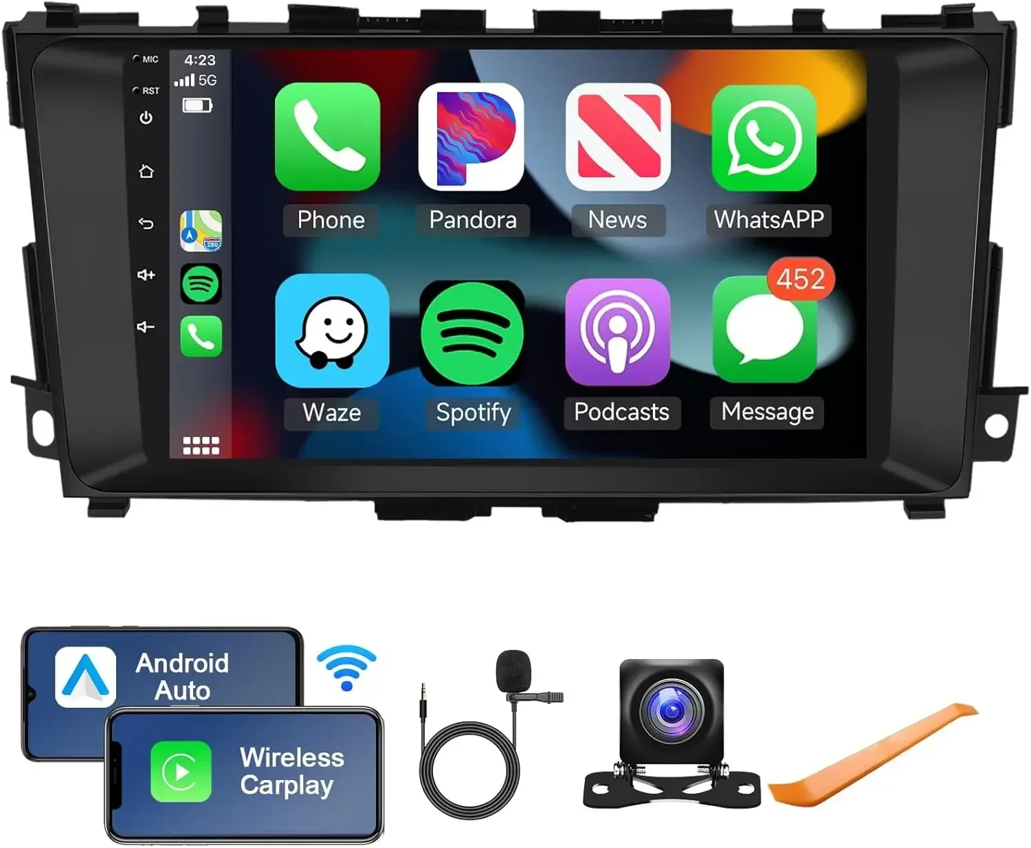 

9Inch Car-play Car Stereo Radio GPS Navi WIFI Compatible for Altima 2013-2018 Android 13