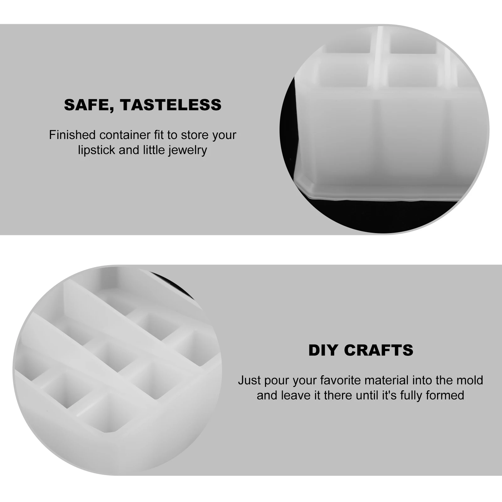 

Silicone DIY Mold Lipstick Storage Box Crystal Epoxy Casting Mold Desktop Organizer Craft Supply DIY Molds Silicone Molds