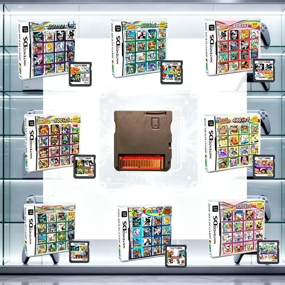 4300 500 520 482 In 1 NDS Multi Game Card Retro Game Cartridge