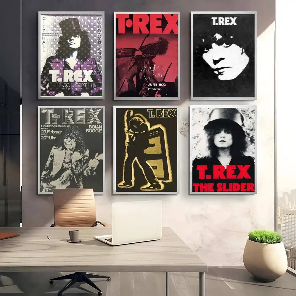 Glam Classic Band T-T. Rex Electric Warrior Poster HD art sticky wall waterproof home bedroom bar aesthetic decoration