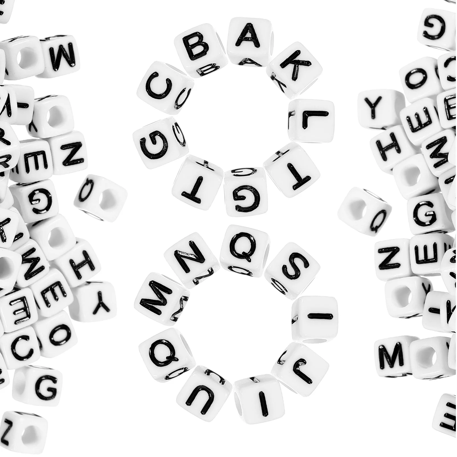 

500Pcs Acrylic Letter Beads Alphabet Beads for Bracelets DIY Jewelry Making Craft Supplies Bracelet Supply Bracelet Accessory