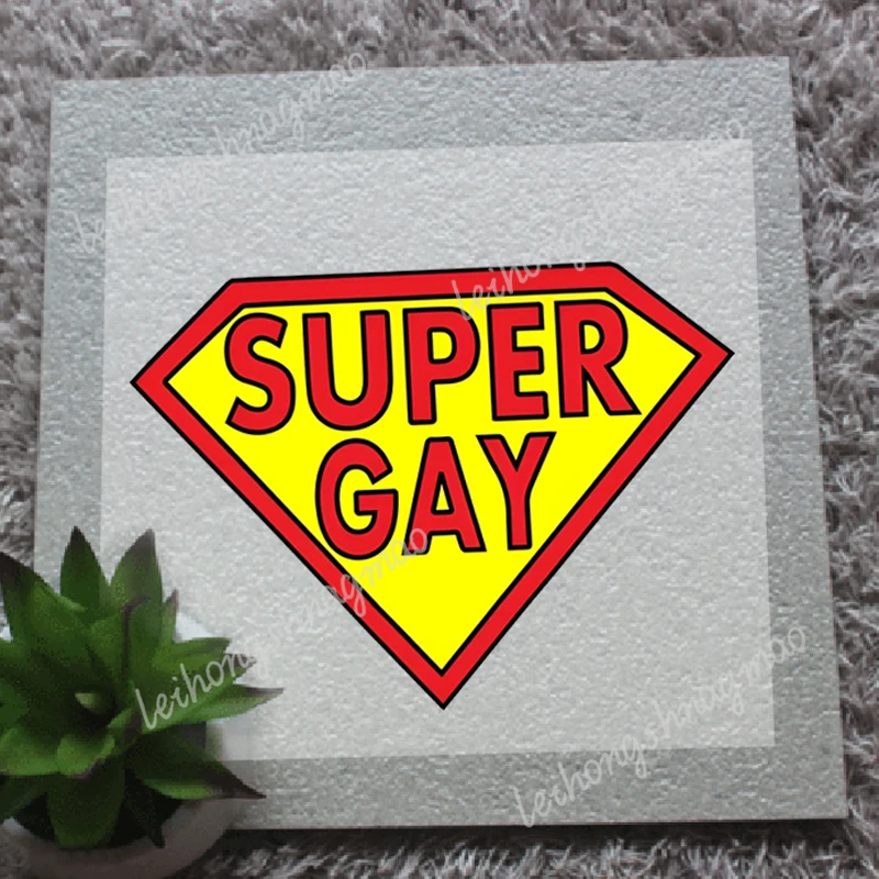 

Classic Funny SUPER GAY Car Stickers Motorcycle Windshield Bumper Laptop Decoration Accessories Waterproof Vinyl Stickers