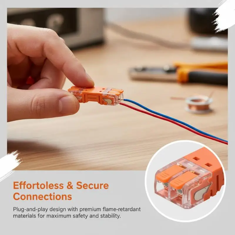 Lever Splice Wire Connectors Quick Connection 2/3/4 Pins Plugable Male Female Terminals for Ship Small Electrical Part Repairs