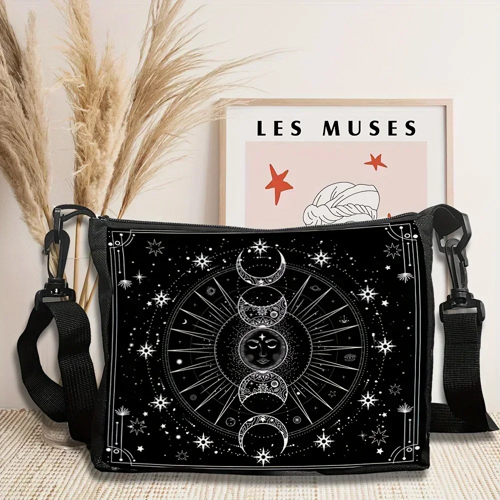 Tree of Life Magic Tree Print Shoulder Bag, Tarot Card Lover Crossbody Bag Fashion Crossbody Bag