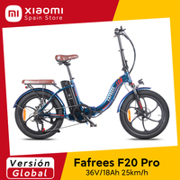 Fafrees F20 Pro Folding Electric Bicycle 250W 36V 18Ah Lithium Battery 20 inch MTB Mountain Bike Outdoor Fat Ebike for Adult