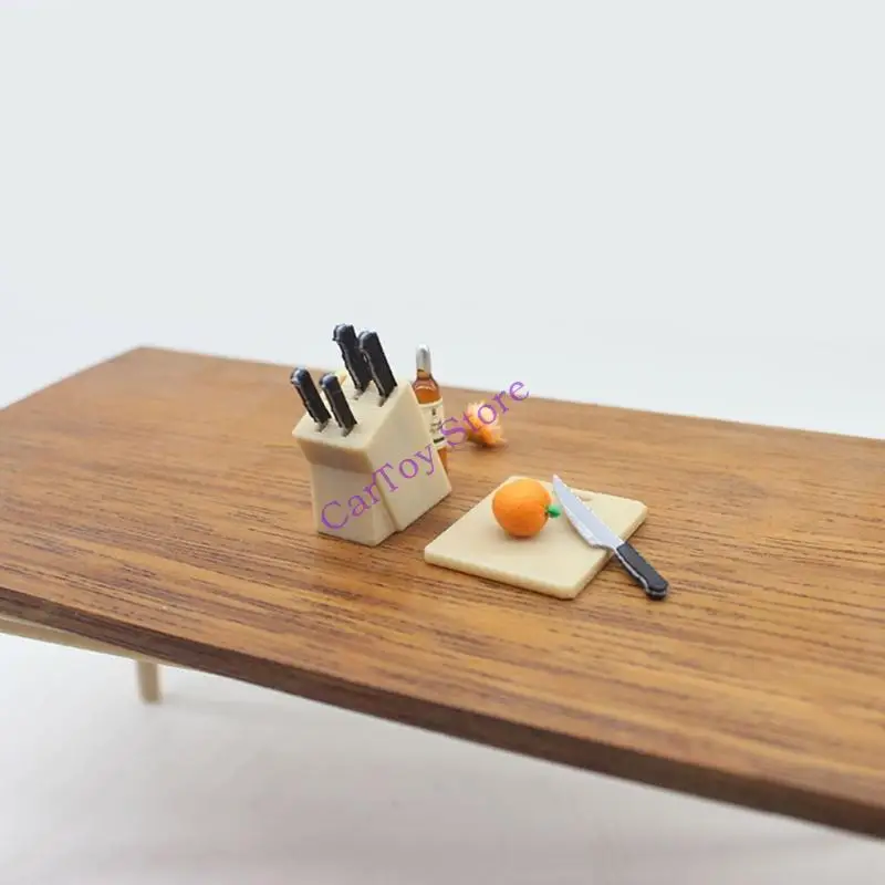 Ensemble d'outils cuisine pour maisons poupées, modèle à échelle 1/12 pour affichages miniatures créatifs, jeu
