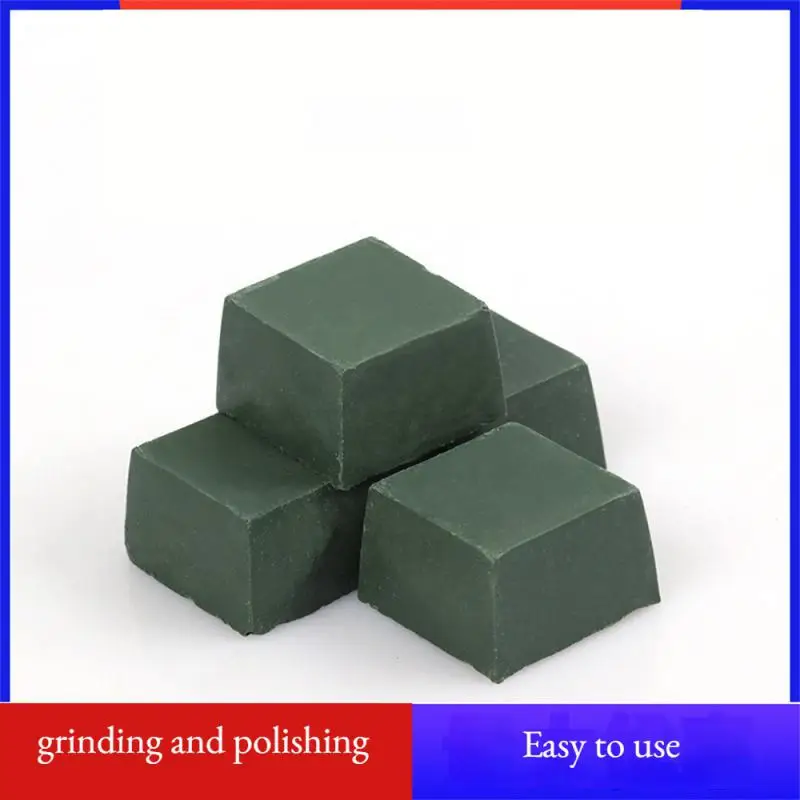 1pc 3x3cm DIY Compound Green Polishing Paste Abrasive Paste Metals Polishing Wax Paste Chromium Green Oxide Grinding Paste 30g