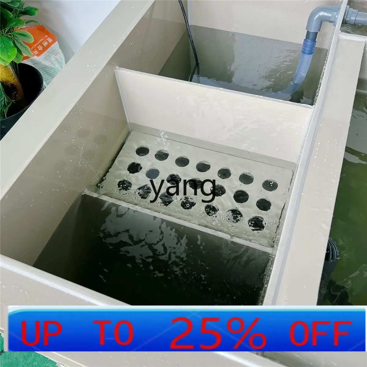 

Lmm balcony household large side filter fish tank fish tank plus pp plastic koi fish box