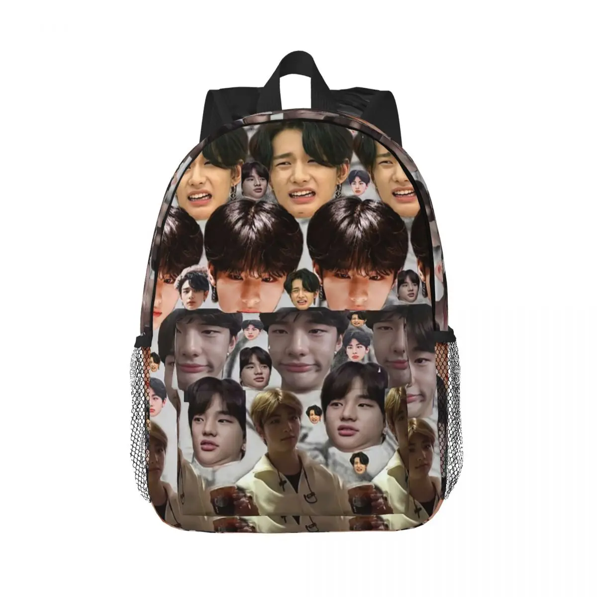 Stray Kids Hyunjin Backpack Student Boys Girls BookBag Kids School