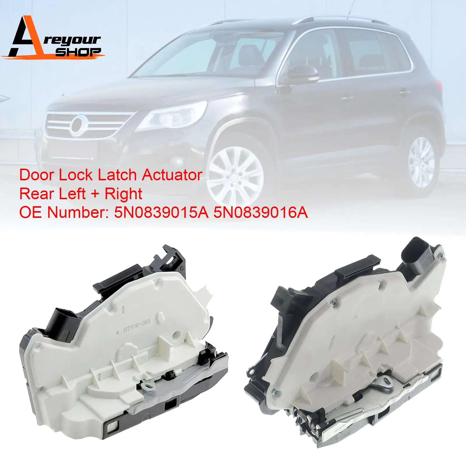 

Door Lock Latch Actuator Rear L+R 5N0839015A 5N0839016A for VW Tiguan CC Amarok