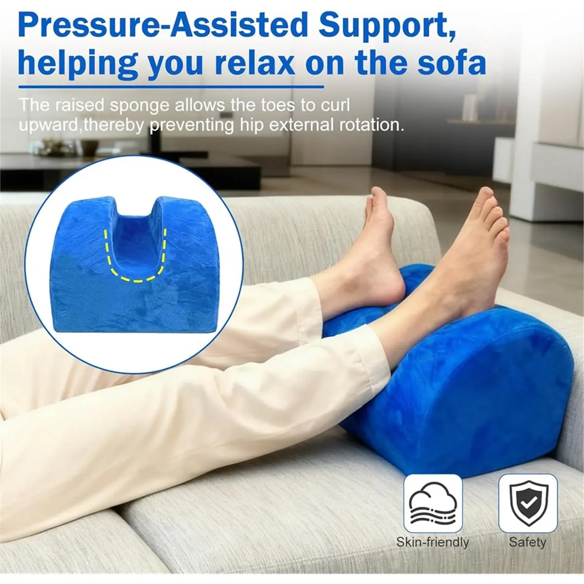 618 Mega Sale Replacement Pillow for Surgery Recovery, Post Op Leg Elevation and Abductor Cushion with Memory Foam, Reduces Pain