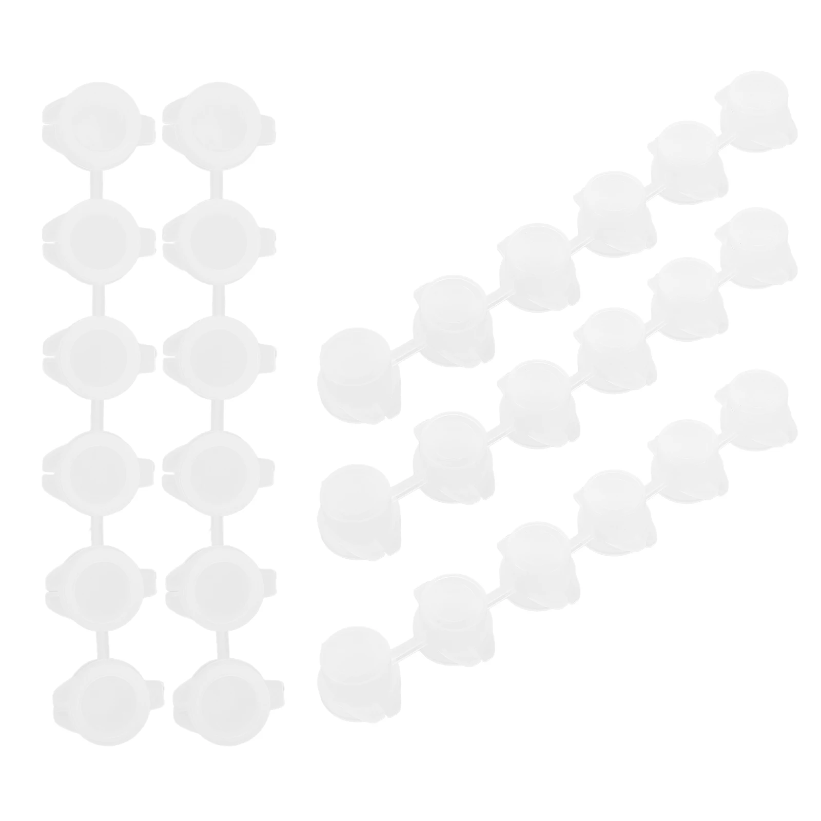 30Pcs Empty Paint Strips High-Quality Pe Material Practical Gift for Artists Watercolor Container Supplies Empty Paint Pot