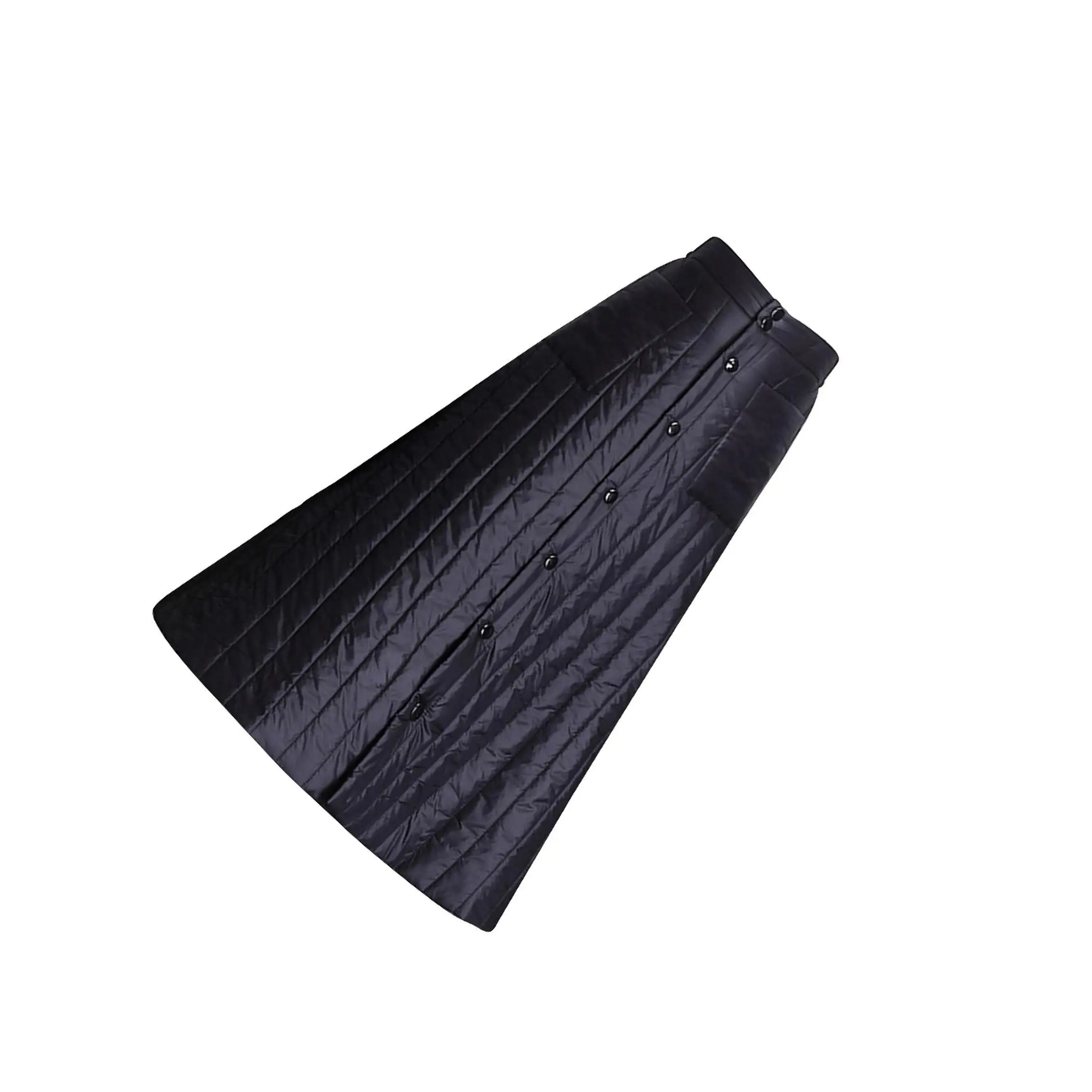 Women’s Button Maxi Quilted Skirt 1 Piece A Line Long Dress Ankle Length 2XL