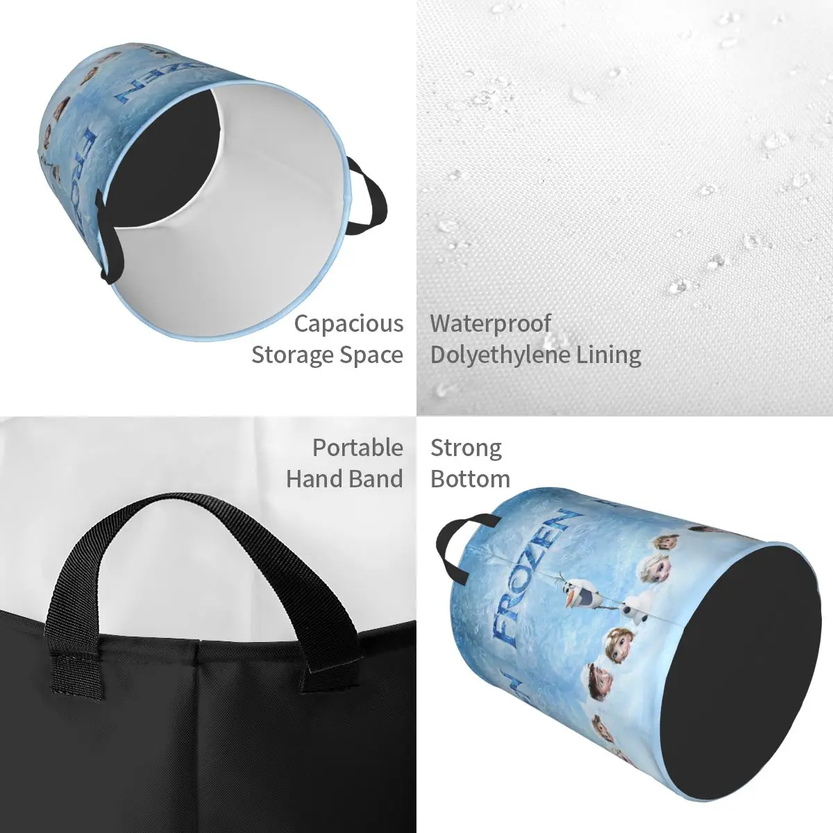 Frozen Elsa Princess Kids Toys Storage Basket for PlayRoom Decor Gift Laundry Hamper Baskets