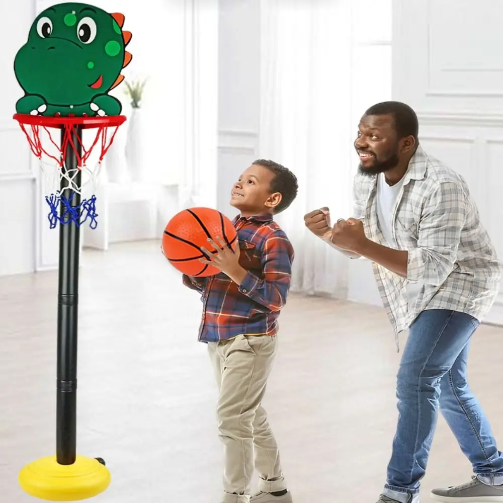 Kit de aro de baloncesto de dibujos animados para padres e hijos, plástico, 10 estilos, soporte de baloncesto de animales, juego de regalo, juguetes deportivos