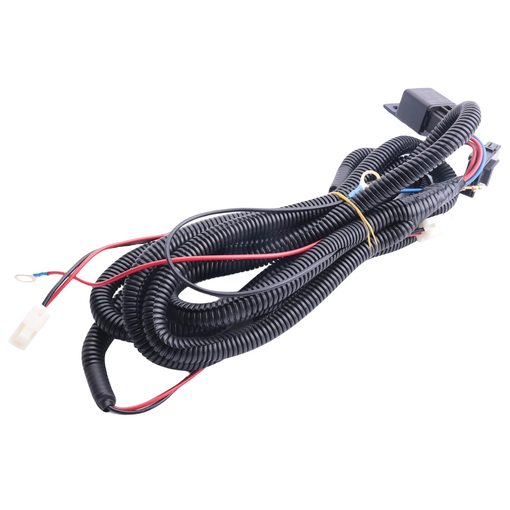 Front Right & Left Clear Fog Lights Lamp Lens With Wiring Kit For Mazda 6 2003-2005-A99D