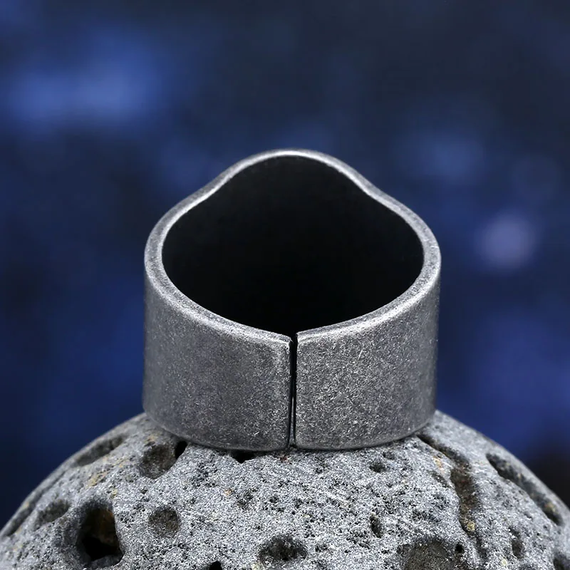 2024 New 316L Stainless Steel Viking Runes Odin Compass Ring For Man Women Party Gift Fashion Jewelry