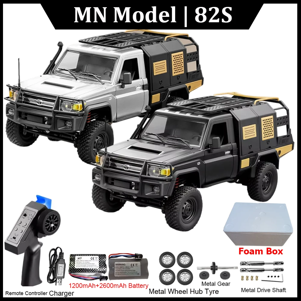 

Радиоуправляемый внедорожник MN82S MN82 LC79 RC Crawler 1/12, полномасштабный, 4WD, с дистанционным управлением 2.4G, для скалолазания, 60 минут работы, радиоуправляемая игрушка