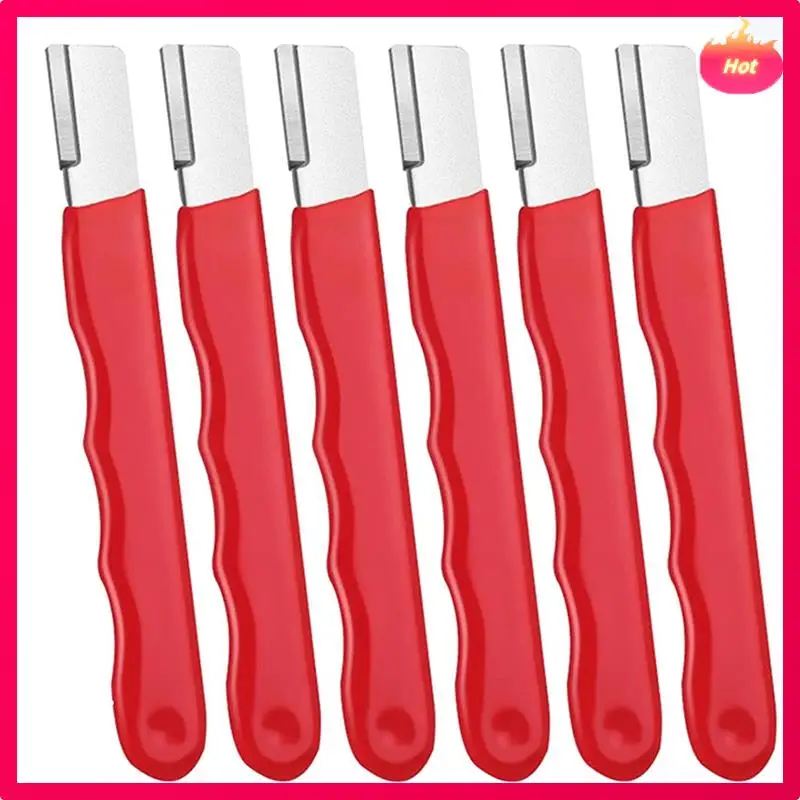 مبراة سريعة محمولة، مبراة أدوات حديقة السكاكين المحمولة باليد، مبراة شفرة العشب (6 قطع) #2