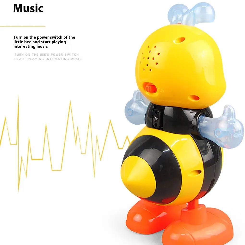 Dancing Bees Toy With Animated Music Lightweight And Safe For Joyful Playtime Can Joy To Children